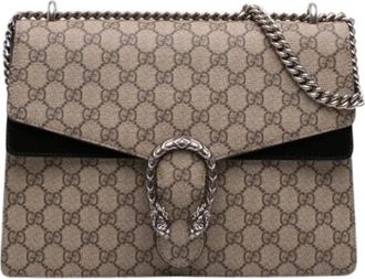 Gucci Pre-owned Medium Dionysus Shoulder Bag - Dames - Vintage Schoudertas - Beige - ONE Size - Su&egrave;de - Vintage