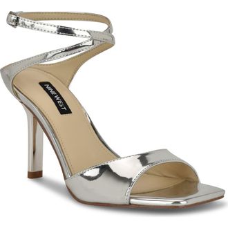 Nine West Devans Sandal in Silver at Nordstrom, Size 6