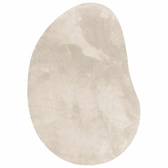 vidaXL Alfombra Beige 100 X 200 Cm Poli&eacute;ster Vidaxl