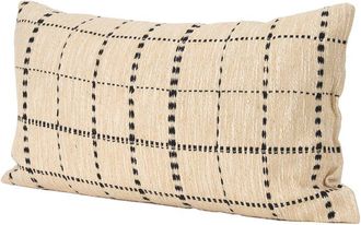 Mercana Jaela Striped Checkered Decorative Pillow