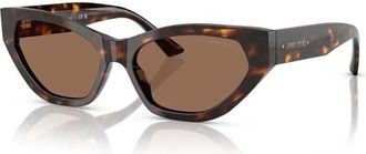 Jimmy Choo London Zonnebrillen - Dames - Zonnebrillen - Bruin - 55 MM - Accessoires