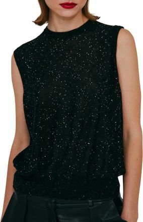 Autumn Cashmere Sequin Blouson Muscle Tee In Cosmos