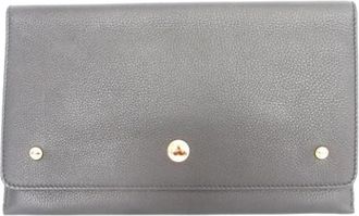 Burberry Pre-owned Leren Clutch - Heren - Vintage Clutch - Zwart - ONE Size - Leer - Vintage