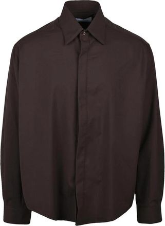 Dressism. Shirt Polyester Viscose Elastane - Brown