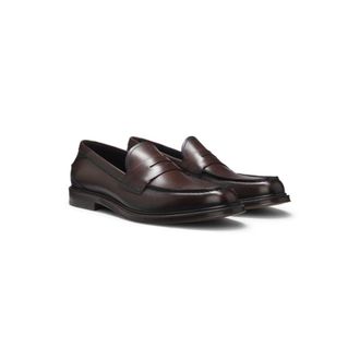 BOSS Italian-made loafers in soft leather