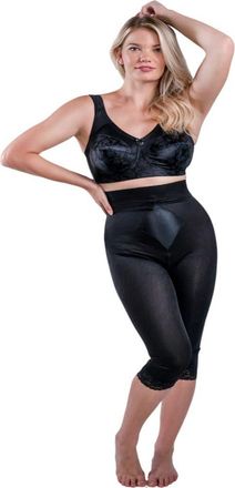 Rago High Waist Capri Pant Liner with Tummy Control in Black at Nordstrom, Size X-Large