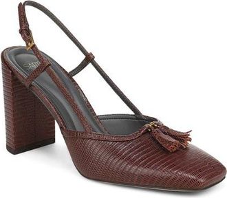 Franco Sarto Gaila Slingback Pump in Red Baby Leather at Nordstrom, Size 6.5