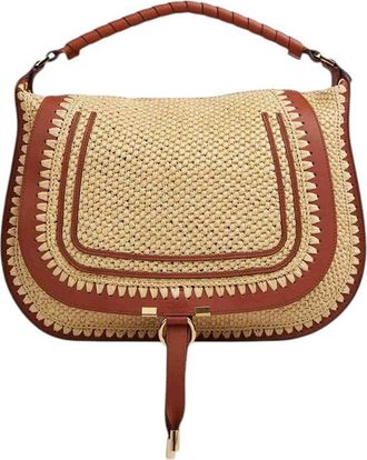 Chlo&eacute; Natural Marcie Medium Shoulder Bag