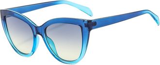 Generic Outdoor Womens Vacation Sunglasses Mens Sports Vacation Commuter Sun Glasses(Blue)