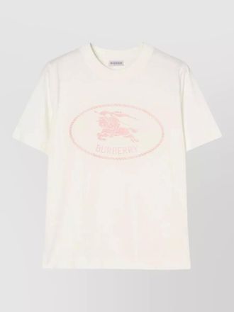 Burberry regular fit cotton jersey crew neck t shirt