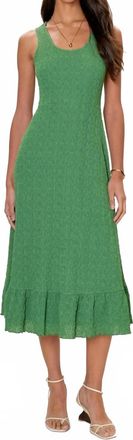 Rebecca Taylor Taryn Knit Dress In Forest Green