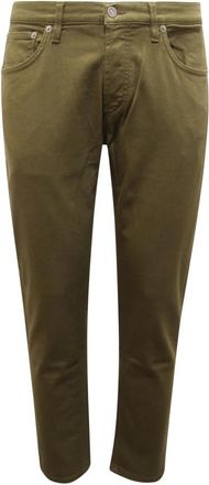 Dondup Brighton Carrot Fit Broek - Heren - Slim Fit Jeans - Groen - W38 - Katoen - Jeans