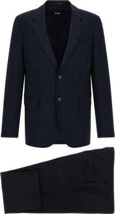 HUGO BOSS H-Houston-2Pcs-263 - Heren - Business pakken - Blauw - M - Wol - Kostuums