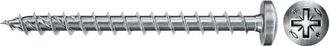 Fischer Tornillos Powerfast Ii Fpf Ii Pzf, 40x35 Bc, Cabeza Redonda, Engarce Pz, Rosca Total, Cincado, Caja 200 670245