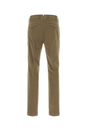 Pantaloni Torino Mens Cappuccino Stretch Cotton Pant Tortora Exterior: Elastane Pantaloni Trousers