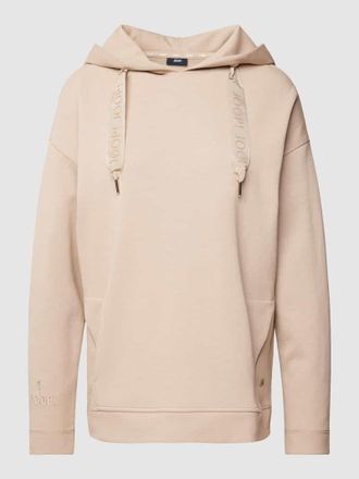 Joop Hoodie mit Label-Details in Taupe, Gr&ouml;&szlig;e 36