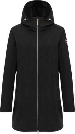 Colmar Rain Proof Jackets, female, Black, Size: 2XS Long Waterproof Jacket