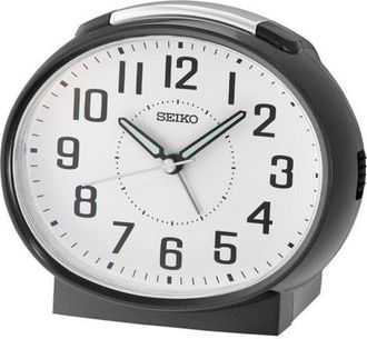 Seiko Alarm Clock - SEIKO - QHK059K - Analog - Black - Alarm - Japanese Quartz