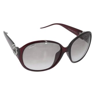 Gucci Pre-owned Accessories, female, Red, Size: ONE SIZE Pre-owned Plastic Sunglasses