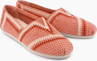 Toms Womens TOMS Alpargata Classic Cotton Womens Medium Pink Espadrilles - Size: 7