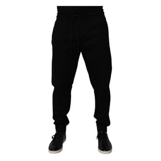 Dolce & Gabbana Heren, Broeken, Zwart, Maat: XL Katoen