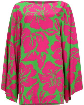 Dries Van Noten Multicolor Floral Boat Neck Top