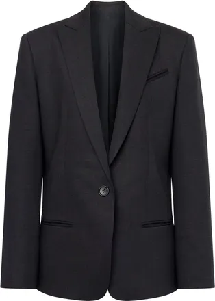 Philosophy di Lorenzo Serafini single-breasted blazer - women - Elastane/Polyester/Wool - 38 - Grey