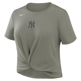 Nike New York Yankees One Twist Nike Womens Dri-FIT MLB T-Shirt in Brown | 04PSN05KNK-5WT