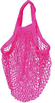 Generic Cotton String Shopping Bag, Reusable, Cotton Blend, 35x20cm (Rose)