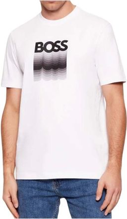 HUGO BOSS Hombre, Camisetas, Blanco, Talla: XL