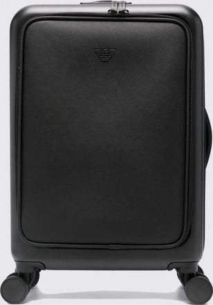 Emporio Armani Trolley da cabina Emporio Armani in ABS e pelle sintetica saffiano
