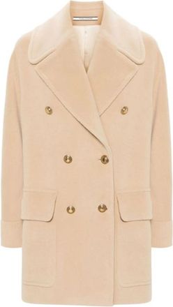 Tagliatore Lilian Jas - Dames - Mantel - Beige - XS - Wol - Jassen