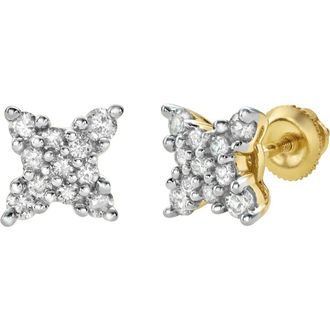 LuvMyJewelry Bladez 14K Yellow Gold Diamond Stud Earrings - 0.44ct. at Nordstrom