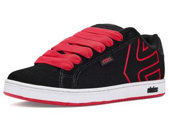 Etnies Fader Mens Skate Shoes Black/Red : 11.5 D - Medium, Leather/Suede