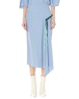 Tibi Kaia Stripe Lanyard Skirt