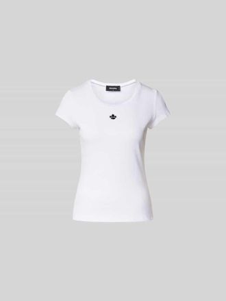 Dsquared2 T-Shirt mit Label-Detail in Weiss, Gr&ouml;&szlig;e XS