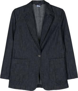 Aspesi single-breasted denim blazer - women - Cotton - 38 - Blue