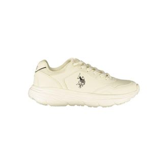 U.S.Polo Association White Polyurethane Womens Womens Sneaker