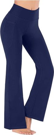 Generic ARtray Fitness Trousers Women Workout Out Leggings Fitness Sports Running Yoga Sports Trousers Capri Trousers, navy, M