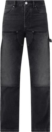 Amiri Lichte Carpenter Jeans - Heren - Regular Fit Jeans - Zwart - W33 - Katoen - Jeans