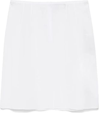 Dolce & Gabbana Minigonna semi trasparente - Bianco