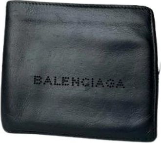 Balenciaga Pre-owned Vintage Portemonnee - Dames - Vintage Accessoires - Zwart - ONE Size - Leer - Vintage
