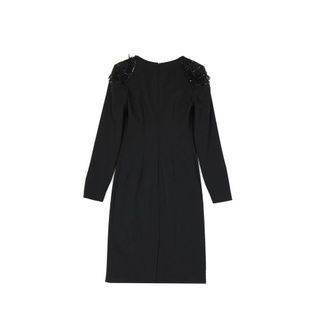 Alberta Ferretti Womens Black Elastane Casual Dress