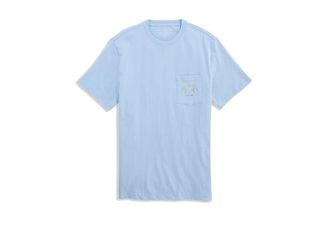 Vineyard Vines Banana Hammock Short Sleeve T-Shirts Mens T Shirt Del Mar Blue : 2XL, Cotton