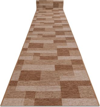 RugsX Rugsx - Alfombra De Pasillo Con Refuerzo De Goma Icona Beige 100cm Beige 100x1100 Cm