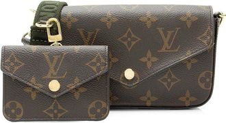 Louis Vuitton Brown Monogram Canvas Felicie Strap & Go (Authentic Pre-Loved)