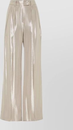Brunello Cucinelli trousers high-rise waist pleated wide-leg silhouette
