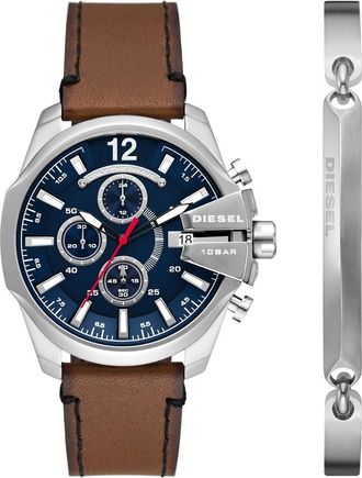 Diesel Baby Chief Chronograph Quartz Blue Dial Mens Watch DZ4601SET