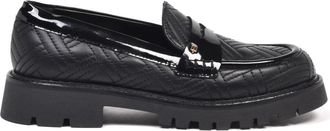 Baldinini Mocas&iacute;n Acolchado de Piel y Charol - Shoes - Mujer - Negro - 37 1/2 EU