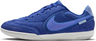 Nike Mens Tiempo Streetgato PRM Indoor/Court Low-Top Soccer Shoes in Blue | HV3493-444